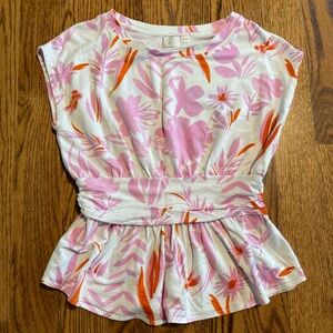 9-H15 STCL Anthropologie peplum top size S